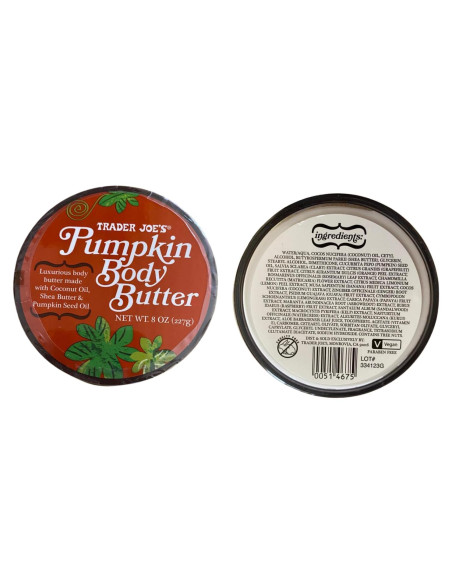 Manteca Corporal de Calabaza Trader Joe's - 2 Frascos 226g
