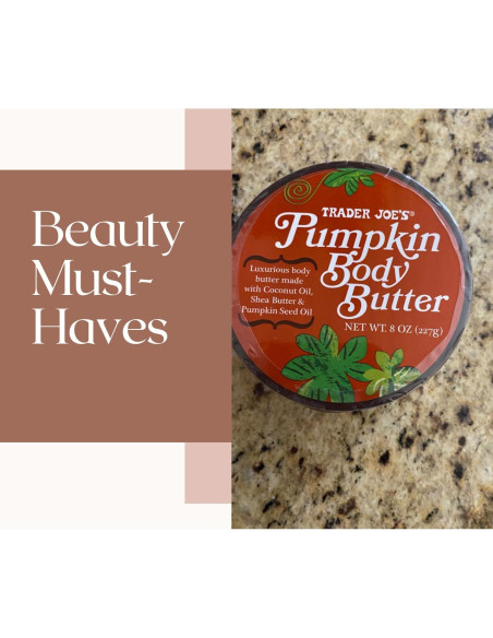 Manteca Corporal de Calabaza Trader Joe's - 2 Frascos 226g