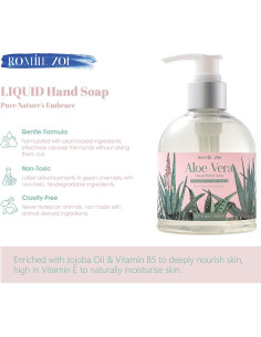 Jabón Líquido de Manos Romiie Zoi Aloe Vera 260ml Pack 3 2