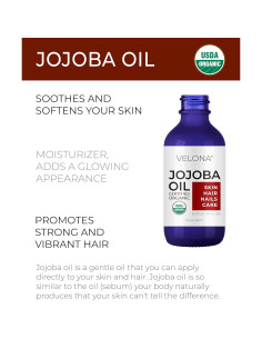 Aceite de Jojoba Orgánico Velona 60ml - 100% Puro y Natural 2