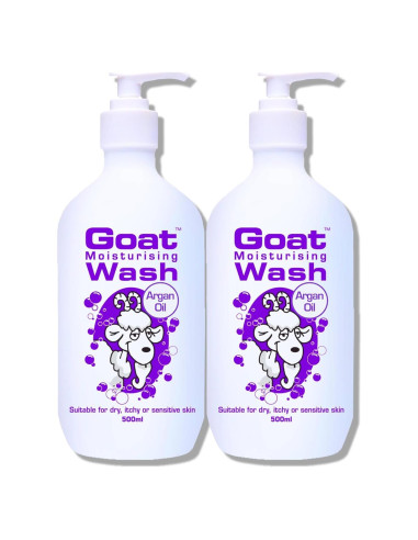 Duo Pack Gel de Ducha Hidratante Goat 500 ml - Leche de Cabra y Aceite de Argán