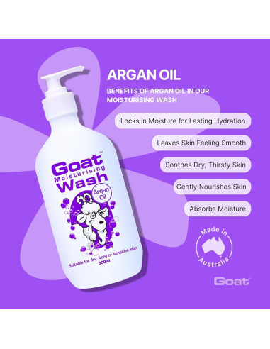 Duo Pack Gel de Ducha Hidratante Goat 500 ml - Leche de Cabra y Aceite de Argán