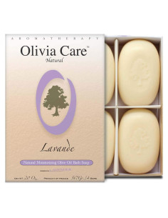 Jabón en Barra de Lavanda Olivia Care - Set de 4 x 142 g - Orgánico