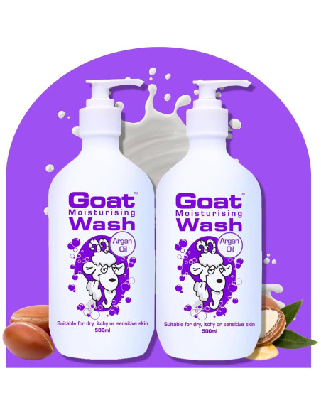 Duo Pack Gel de Ducha Hidratante Goat 500 ml - Leche de Cabra y Aceite de Argán