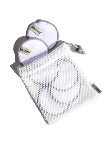 Discos de Limpieza Reutilizables Untoxicated - 10 Unidades - Doble Capa de Bambú Terry para Piel Sensible