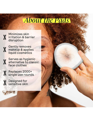 Discos de Limpieza Reutilizables Untoxicated - 10 Unidades - Doble Capa de Bambú Terry para Piel Sensible