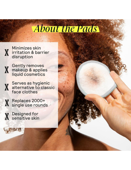 Discos de Limpieza Reutilizables Untoxicated - 10 Unidades - Doble Capa de Bambú Terry para Piel Sensible