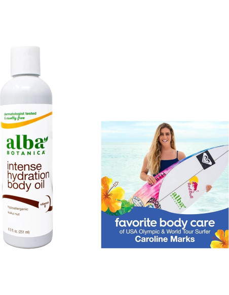Aceite Corporal Hidratante Alba Botanica 250 ml Nuez Kukui