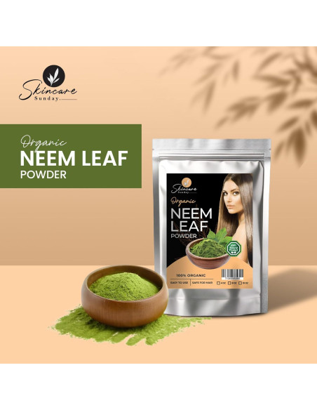 Polvo de Hoja de Neem Orgánico SKINCARE SUNDAY 454g