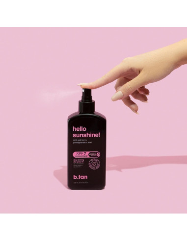 Aceite Bronceador SPF 7 b.tan 236.6 ml - Spray Seco Hidratante
