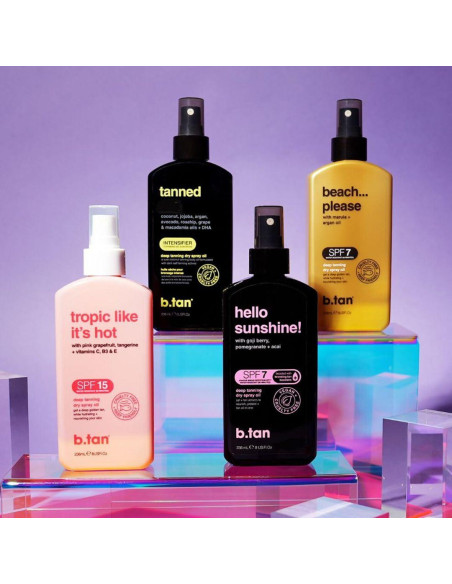 Aceite Bronceador SPF 7 b.tan 236.6 ml - Spray Seco Hidratante