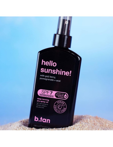 Aceite Bronceador SPF 7 b.tan 236.6 ml - Spray Seco Hidratante