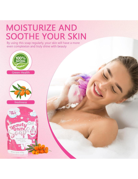 Jabón You Glow Babe Espino Marino y Extracto de Caracol 5x70g Jabón You Glow Babe Espino Marino y Extracto de Caracol 5x70g