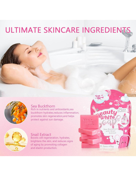 Jabón You Glow Babe Espino Marino y Extracto de Caracol 5x70g Jabón You Glow Babe Espino Marino y Extracto de Caracol 5x70g