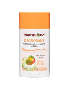Desodorante Vegano NutriBiotic Mango Melón 74g Stick Sin Aluminio