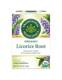 Té de raíz de regaliz orgánico Traditional Medicinals - 16 bolsas