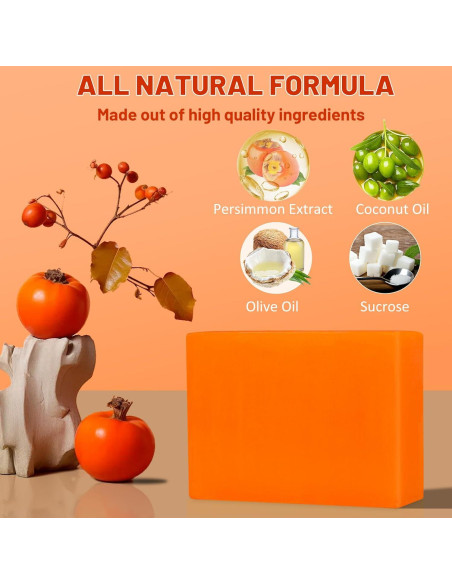 Jabón de Persimón Natural Yoniagood 2 Piezas 300g Control Olores