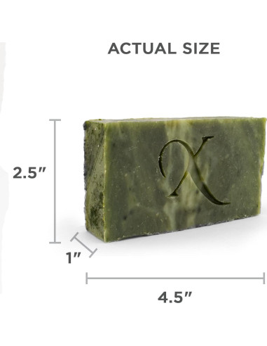 Jabón de Barra Natural Xotics Menta y Espirulina 170g