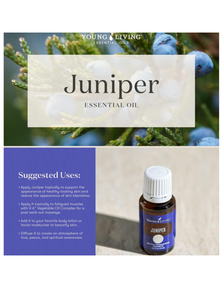 Aceite Esencial de Enebro Young Living 15ml - Aroma Dulce y Amaderado