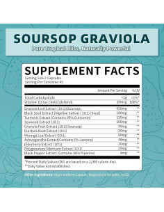 Cápsulas de Graviola Soursop iMATCHME 90 Unidades Antioxidante 2
