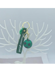 Llavero de Fútbol Balón Verde Unisex para Regalo 2
