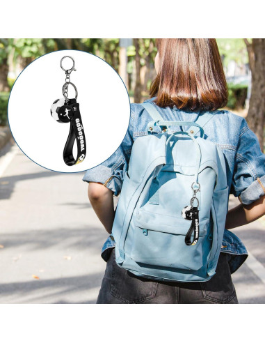 Llavero de Fútbol Salbsever, Colgante Negro 3.8 cm