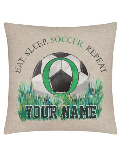 Funda de Cojín Personalizada Bleu Reign 40x40 cm Lino