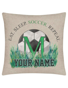 Funda de Cojín Personalizada Bleu Reign Lino 40x40 cm