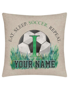 Funda de Cojín Personalizada Bleu Reign 40x40 cm Lino