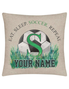 Funda de Cojín Personalizada Bleu Reign 40x40 cm Lino