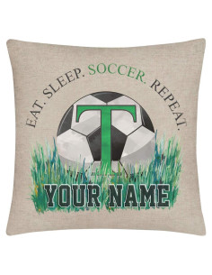 Funda de Cojín Personalizada Bleu Reign 40x40 cm Lino