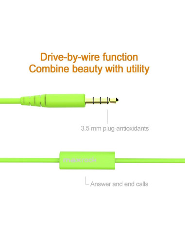 Auriculares con Cable MAXROCK 103AGN Silicona Suave 20Hz-20kHz