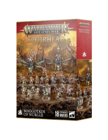 Juego de Miniaturas Warhammer Vanguardia Maggotkin de Nurgle