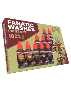 Conjunto de Pinturas Acrílicas Washes Fanatic The Army Painter 10x18ml