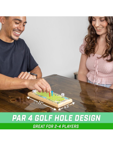 Juego de Mesa GoSports Par 4 Dice - Diversión para 2-4 Jugadores