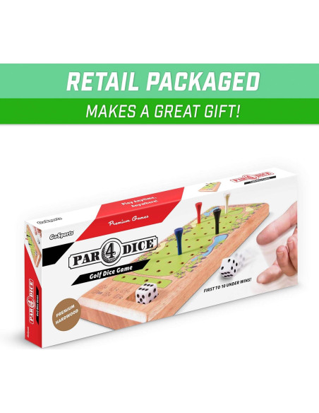 Juego de Mesa GoSports Par 4 Dice - Diversión para 2-4 Jugadores