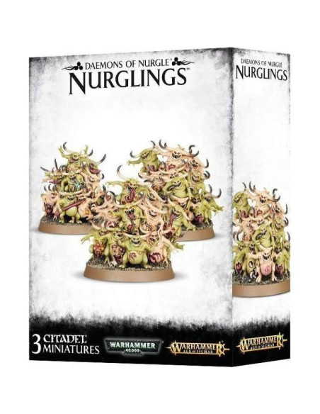 Kit de Plástico Demonios de Nurgle Nurglings Games Workshop - 16 Piezas Kit de Plástico Demonios de Nurgle Nurglings Games Workshop - 16 Piezas