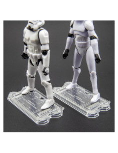 30 Piezas Soportes de Exhibición Transparentes para Figuras de 9.5 cm