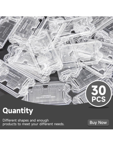 30 Piezas Soportes de Exhibición Transparentes para Figuras de 9.5 cm