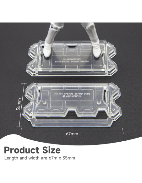 30 Piezas Soportes de Exhibición Transparentes para Figuras de 9.5 cm 30 Piezas Soportes de Exhibición Transparentes para Figuras de 9.5 cm