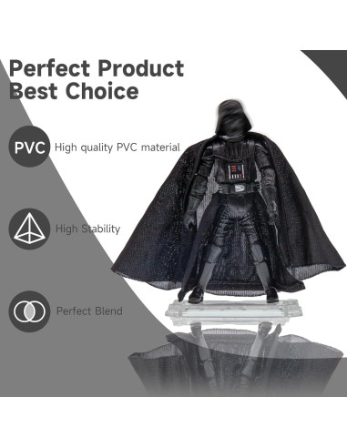 30 Piezas Soportes de Exhibición Transparentes para Figuras de 9.5 cm