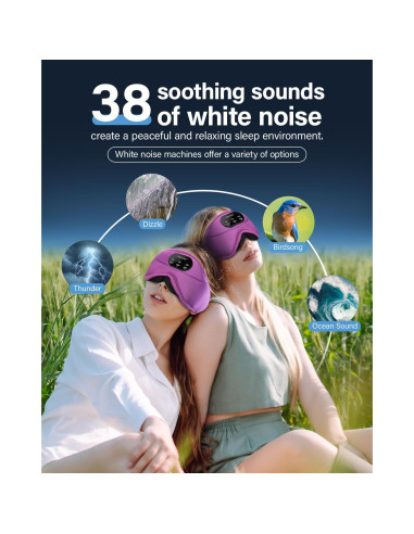 Auriculares Bluetooth para dormir ZHENYEMEI con ruido blanco