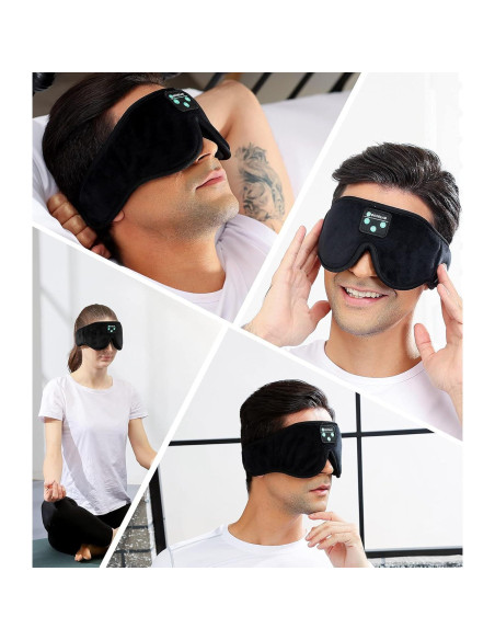 Máscara para dormir Bluetooth Boodlab con auriculares HD 3D