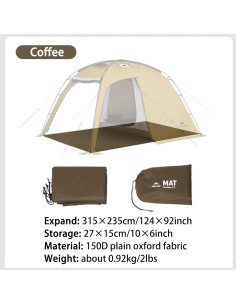 Carpa Doble Naturehike 7.6 para 4 Estaciones 2 Personas 2