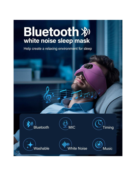 Auriculares Bluetooth para dormir ZHENYEMEI con ruido blanco