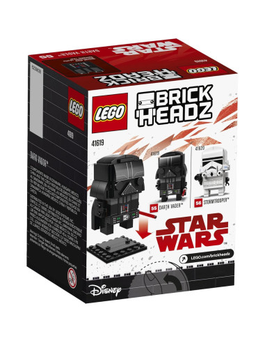 LEGO BrickHeadz Darth Vader 41619 - 104 Piezas, 7 cm