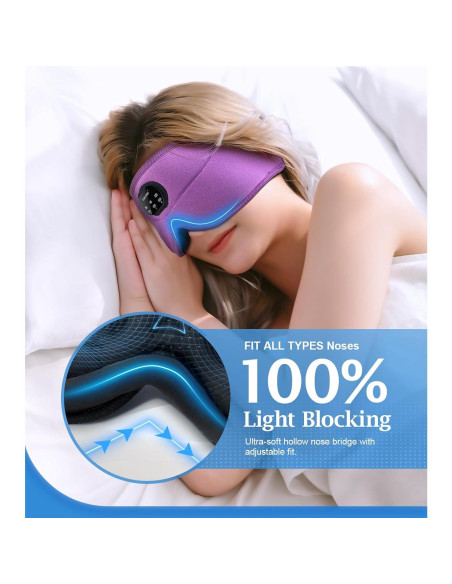 Auriculares Bluetooth para dormir ZHENYEMEI con ruido blanco