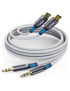 Cable de Audio USB C a 3.5mm LERTOSEN - Paquete de 2, 1.22m