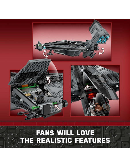 LEGO Star Wars The Justifier 75323, Nave Espacial 1022 Piezas LEGO Star Wars The Justifier 75323, Nave Espacial 1022 Piezas