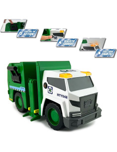 Camión de Basura Interactivo Mighty Fleet 38 cm - Luces y Sonidos 2